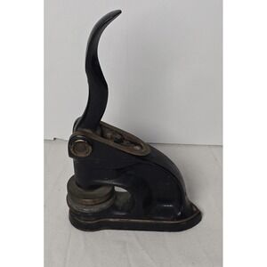 Antique Cast Iron Stamp Press Seal Embosser‎ "Contractors Corporation Nevada"